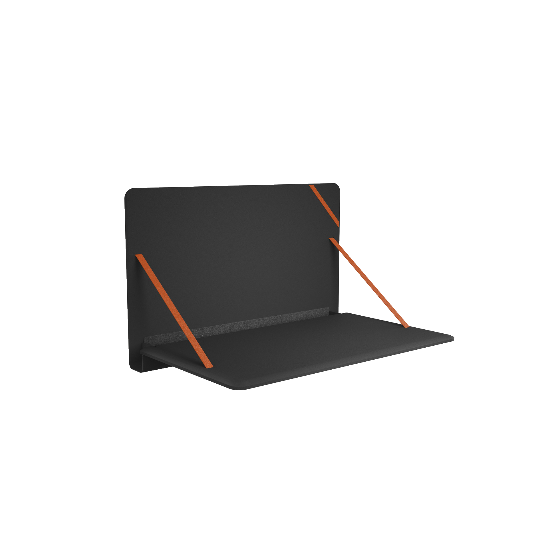 Brunner_notebook_9032_offen_schwarz_orange_mit_schatten_auf_weiß