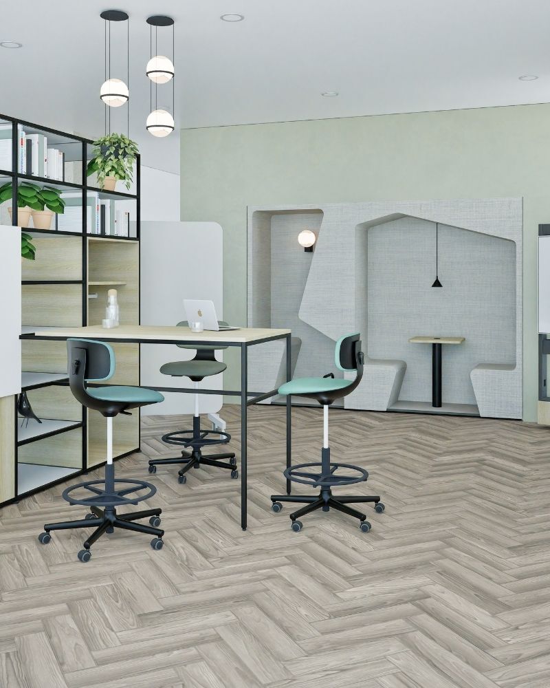 3d Entwurf aus einem modernen Bürokonzept von designfunktion