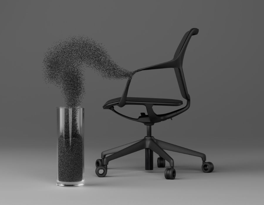 Ray Work von Brunner in der Farbe Lava aus Recyclingkunststoff gefertigt