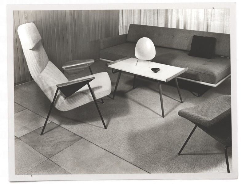 altes Foto von Bauhaus Möbeln von Walter Knoll