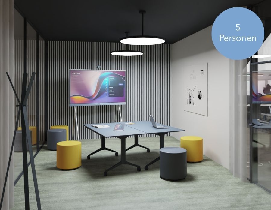 Smart Spaces Collaboration Room für 5 Personen von designfunktion in Kooperation mit Ricoh und Ahrend