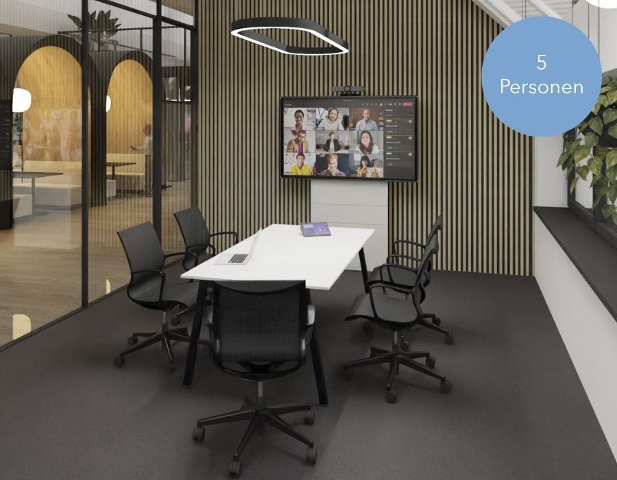 Smart Spaces Meeting Room für 5 Personen von designfunktion in Kooperation mit Ricoh und Ahrend