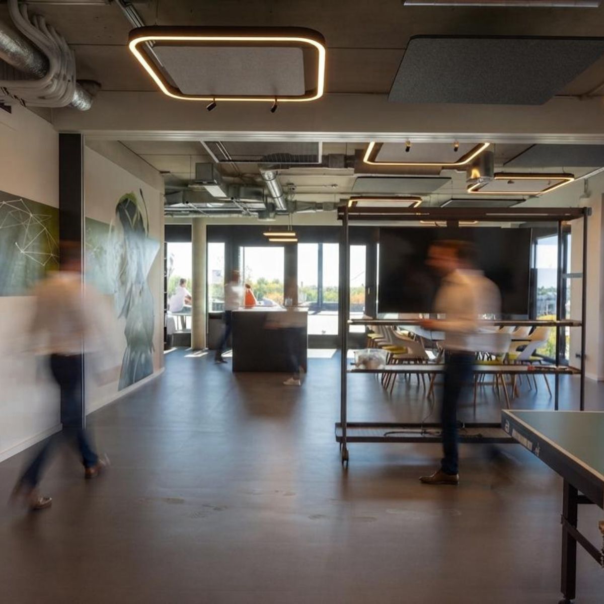 Offene Flaeche in der neuen Arbeitswelt der Lise GmbH, gestaltet von designfunktion