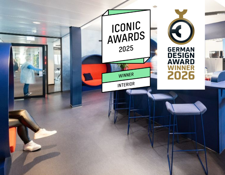 Neue Arbeitswelt der Sparkassenakademie Baden-Württemberg, geplant und eingerichtet von designfunktion und ausgezeichnet mit dem German Design Award 2026 und dem Iconic Award 2025