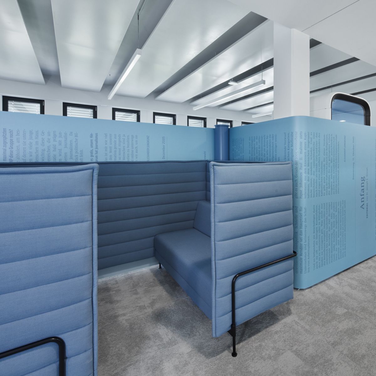 Alkoven im Cube vom Verlag Nürnberger Presse, geplant und eingerichtet von designfunktion