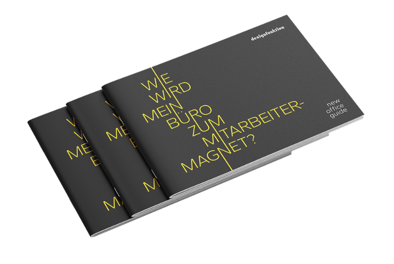 Teaserbild für den kostenlosen E-Guide von designfunktion zu Büros als Mitarbeitermagnet