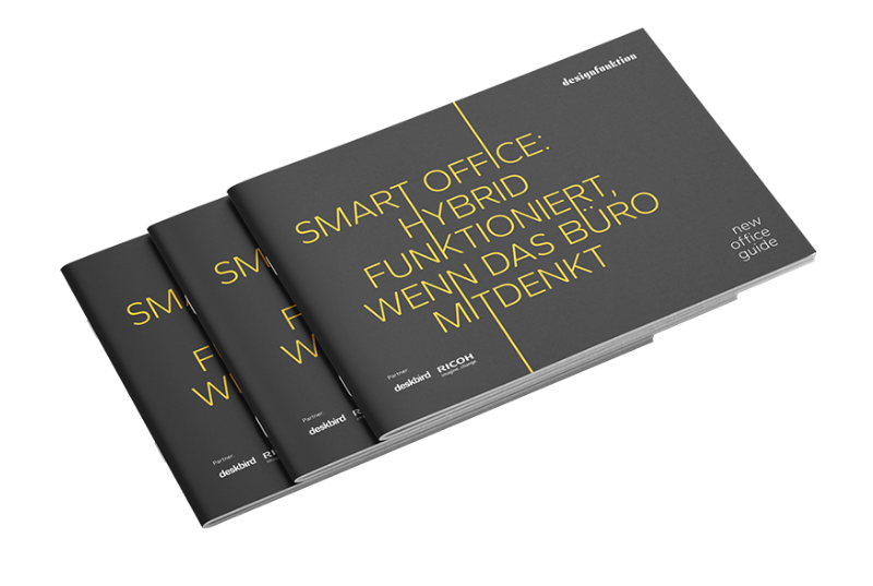 Kostenfreies designfunktion E-Book zum Thema Smart Office: Hybrid funktioniert, wenn das Büro mitdenkt