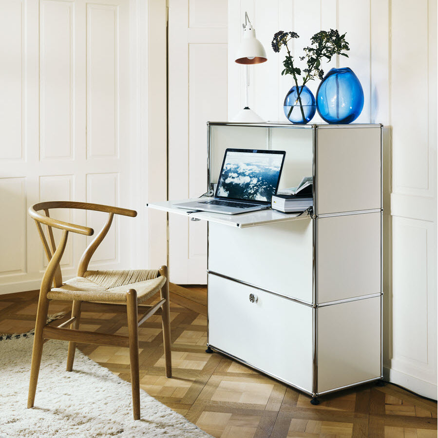 Vitra Möbel und USM Büromöbel im Home Office.